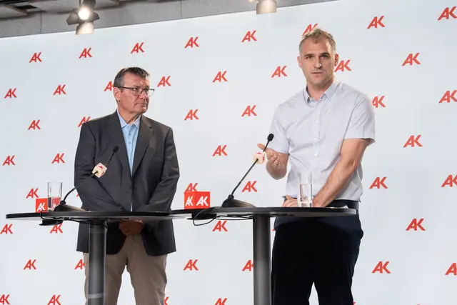 Im Bild: Thomas Ritt (links) und Lukas Tockner. | Foto: Sade Jerabek/MeinBezirk