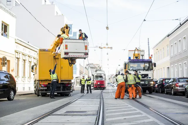 In fast allen Bezirken kommt es zu Bauarbeiten und dementsprechend zu Stau. (Symbolfoto) | Foto: Stefan Joham/Wiener Linien