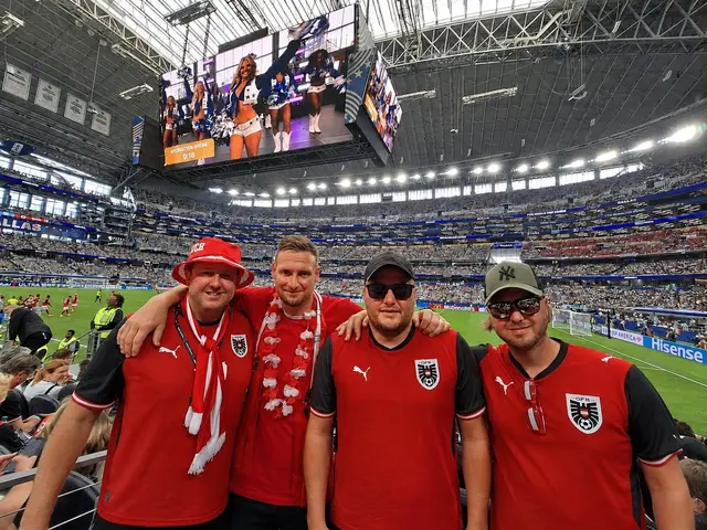 Ralph Zeilinger, Timo Bichler, Daniel Jobst und Manuel Schlager war live dabei, als Österreich gegen Argentinieren bei der WM antritt im Dallas Stadium am 22. Juni 2026 | Foto: Timo Bichler