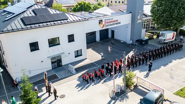Blick auf das Feuerwehrhaus | Foto: FF Schwertberg / Simon Brandstätter