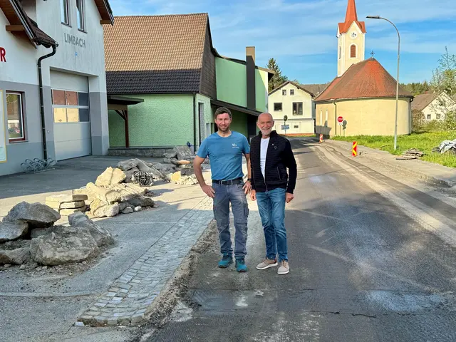 Geschäftsführender Gemeinderat Andreas Holzmüller und Bürgermeister Josef Schaden (ÖVP). | Foto: Marktgemeinde Schweigers