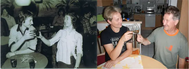Mike und ich. Damals 1978 dann 35 Jahre später | Foto: Markus Achleitner, Mike Derntl