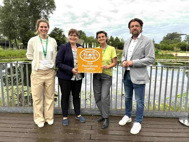 Barbara Friess von „Natur im Garten“, „Natur im Garten“-Geschäftsführerin Christa Lackner, Paula Polak von „Wilde Blumen“ und „Natur im Garten“-Geschäftsführer Matthias Wobornik (v.l.). | Foto:  „Natur im Garten“