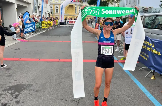 Ute Pirchan holte sich den Sieg im Hobbylauf über fünf Kilometer. | Foto: TUS Feldbach