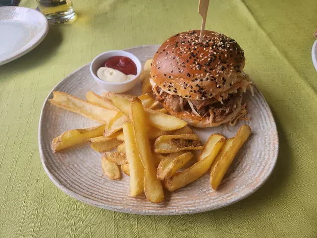 Pulled-Pork-Burger mit Pommes – deftig, wenn auch beim Fleisch nicht ganz auf Temperatur. | Foto: Genussspecht