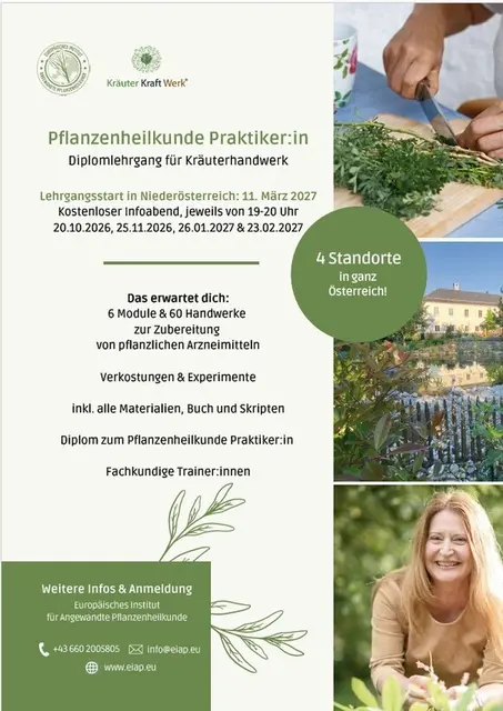 Monika Vesely aus Steinakirchen am Forst bietet Diplomlehrgänge für altes Kräuterhandwerk an. | Foto: KräuterKraftWerk