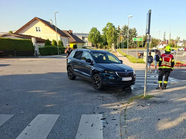 Einer der am Unfall beteiligten PKW. | Foto: FF Waidhofen/Thaya