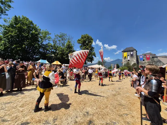 Ein oft fotografiertes Motiv: Die Fahnenschwinger aus der Toskana als Stammgäste | Foto: Andrea Stelzer