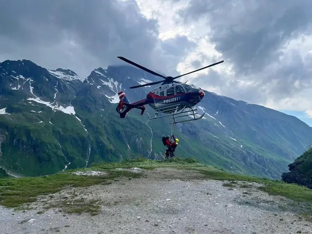 Beim Abstieg vom Großen Wiesbachhorn in Kaprun stürzte der aus Tschechien stammende Mann über 100 Meter in die Tiefe.  | Foto: Bergrettung Kaprun