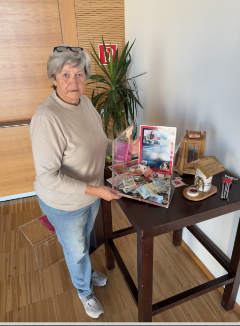 Christine Ginterseder hilft hier bei der BezirksRundSchau-Christkind-Aktion mit. | Foto: MeinBezirk