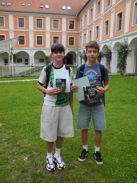 Konstantin Puster und Niklas Karner glänzten in beiden Bewerben. | Foto: Gymnasium Köflach