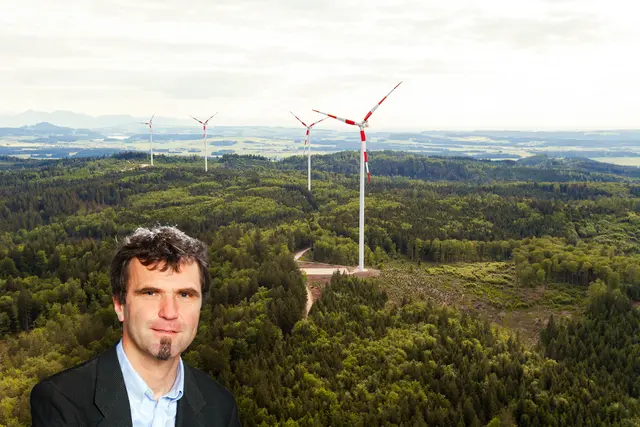 Oberösterreichs Umweltanwalt Martin Donat "mag einfach keine Windräder", hört man häufig, wenn man über ihn recherchiert. Mit dieser Zuschreibung müsse er leben, sagte er 2023 in einem Interview. | Foto: Windpark Munderfing/oö. Umweltanwaltschaft