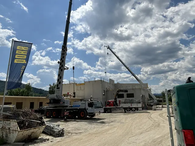 So geschäftig geht's derzeit auf der Baustelle zu. | Foto: MeinBezirk/Angelika Kern