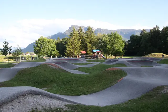 Die Pumptrack-Anlage wurde 2017 errichtet.