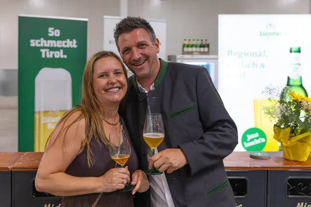 Sabine Ganahl (Nikkis Stadl, Ischgl) und Alexander Hosp (Getränke Wille) | Foto: Getränke Wille