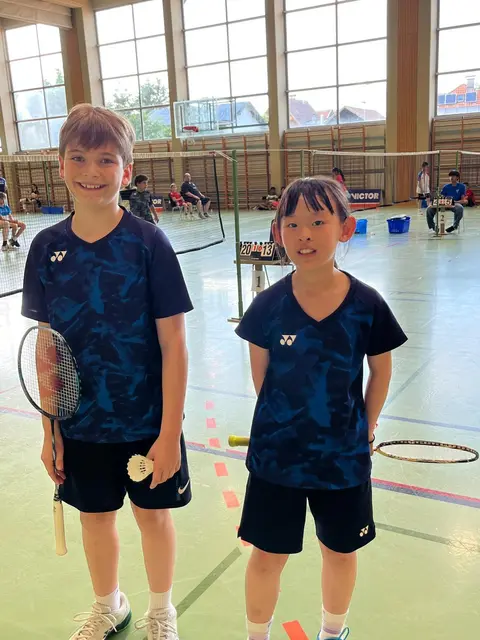 Emma und Paul Gérard wussten zu überzeugen. | Foto: Askö Enns Badminton