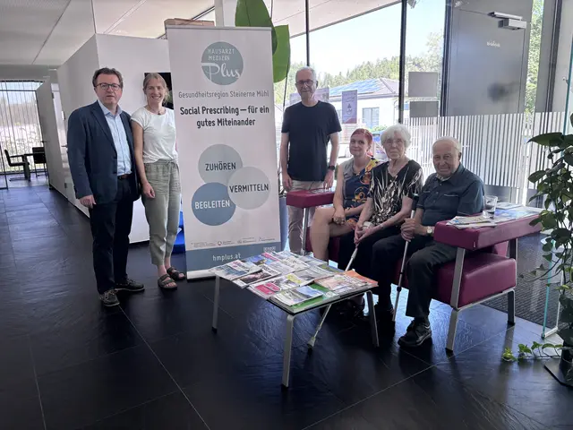 Von links: Thomas Peinbauer, Elisabeth Reiter, Alfred Mayr, Amélie Wiegand und Klienten aus St. Stefan. | Foto: MeinBezirk