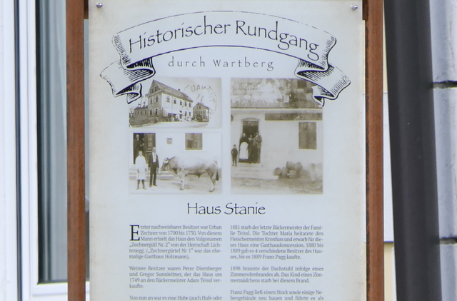 Mit dem Rundgang soll das vorhandene Wissen über die Geschichte Wartbergs langfristig gesichert und einer breiten Öffentlichkeit zugänglich gemacht werden. | Foto: Pesendorfer