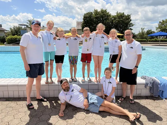 Das erfolgreiche SVV-Team in Hengersberg | Foto: Schwimmverein Vöcklabruck
