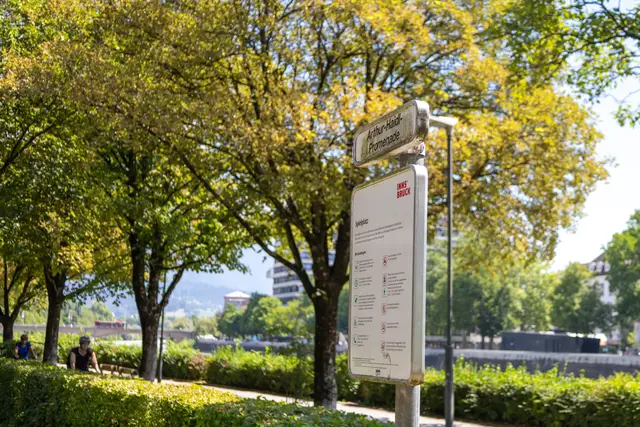 Die Arthur-Haidl-Promenade in der Höttinger Au wird bis Ende 2026 umfassend neugestaltet. | Foto: Stadt Innsbruck/M. Freinhofer