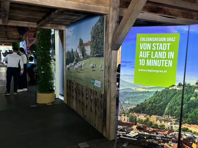 Graz und die Lipizzanerheimat werden im Steiermark Village beworben.