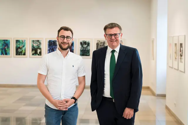 Setzen auf Kooperation: Christoph Eschner, Geschäftsführer der Sojarei und Josef Fraundorfer, Geschäftsführer der Saatbau Linz. | Foto: Saatbau Linz/Wechselberger