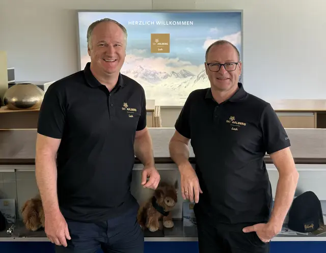 Klaus Nußbaumer (rechts) übergibt seine Funktion an Christian Röhrig. | Foto: Lech Bergbahnen AG
