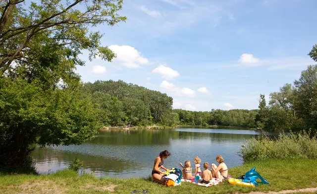 Ein erfrischender Sommertag in der Aulandschaft. | Foto: Stadt Wien - MA49