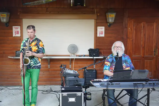 Czettel &amp; Spies musizierten auch bei heißen Temperaturen in souveräner Manier.
