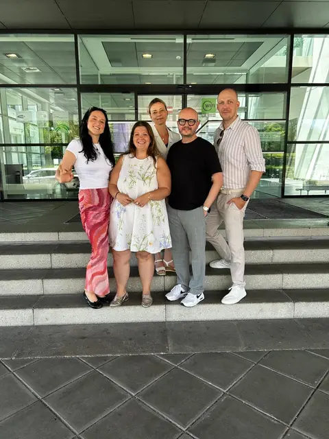 Alessa Prochaska, Melanie Lindorfer, Cornelia Schwabl, Wolfgang Pastl, Philipp Baldauf (v. li.).
 | Foto: WKO Steyr