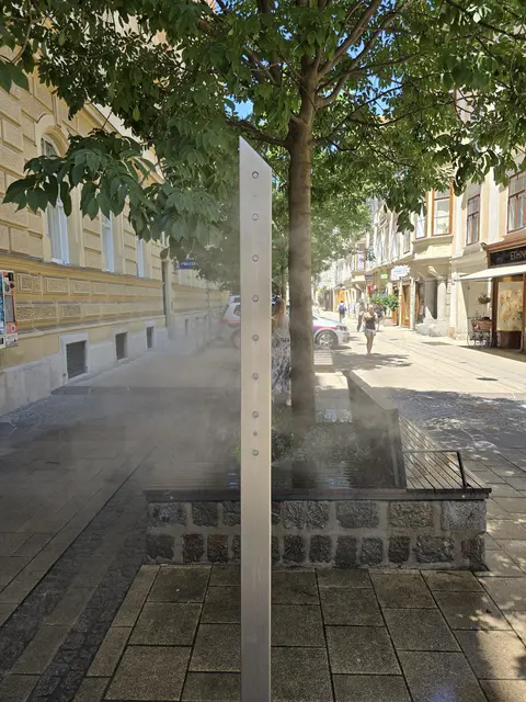 Sprühnebel-Lanzen, Graz, Schmiedgasse
