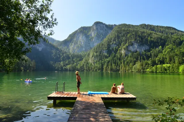 Der Gleinkersee mit Blick auf den Seespitz (1.574 m). | Foto: Erwin Nopp
