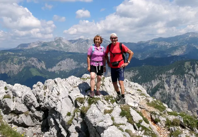 Auf dem Edelweißboden mit Blick zum Ebenstein