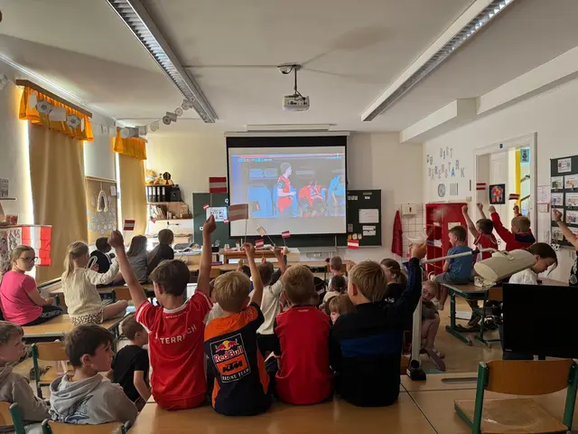 School-Viewing bei der Weltmeisterschaft. | Foto: VS Groß Gerungs