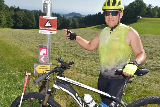 Mountainbike Strecke P7 Pabneukirchen Runde. Initiator Josef Lumetsberger. | Foto: Zinterhof