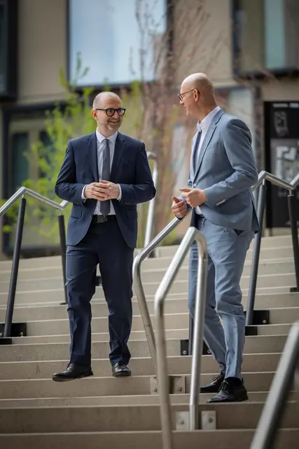 Bürgermeister Dietmar Prammer (l.) und Stadtrat Thomas Gegenhuber (beide SPÖ). | Foto: Gregor Hartl Fotografie