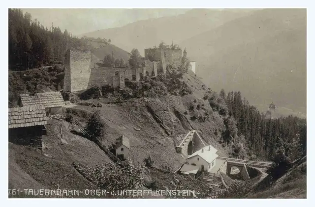 Ober- und Unterfalkenstein, 1925 | Foto: Marktgemeinde Obervellach