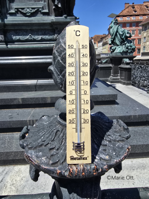 Hitzewelle, Graz, Hauptplatz
