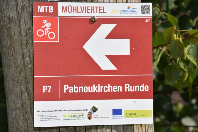 Mountainbike Strecke P7 Pabneukirchen Runde. Initiator Josef Lumetsberger. | Foto: Zinterhof