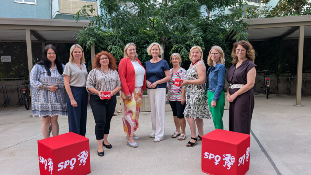 Die neue SPÖ-Bezirksfrauenvorsitzende NR Karin Greiner (5.v.l.) mit Mitgliedern des neu formierten Vorstandes der SPÖ-Frauen Graz-Umgebung. | Foto: Timon Weutz