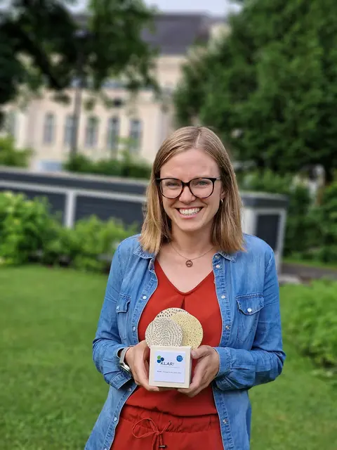 Katja Weirer wurde bei der KLAR!-Haupttagung in Bad Ischl als „KLAR!-Managerin des Jahres 2026“ ausgezeichnet. | Foto: Klima- und Energiefonds