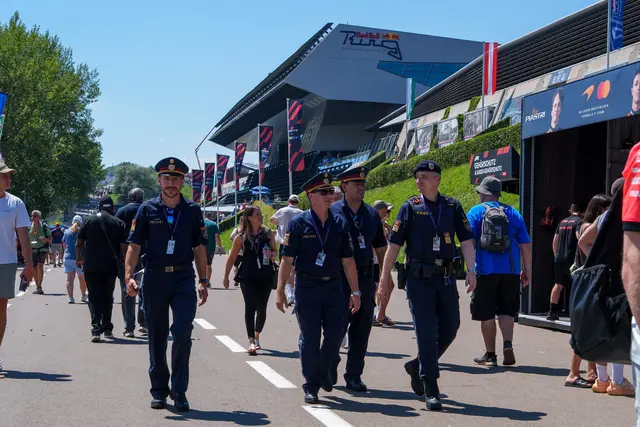 Die Polizei sorgte mit einem Großaufgebot für Sicherheit am Red Bull Ring.