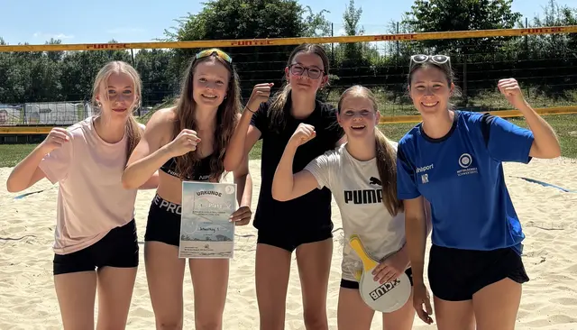 Das Team 1 der Mittelschule Schwertberg gewann bei den Mädchen. | Foto: Melanie Steiner