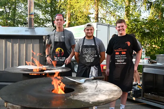 Simon, David und Thobia heizen ordendlich ein | Foto: Gerlinde Siebenhandl