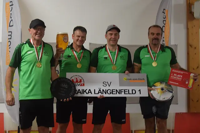 Siegreiche Längenfelder: Rene Riml, Florian Auer, Karl Schmid und Andreas Frank. | Foto: TLEV