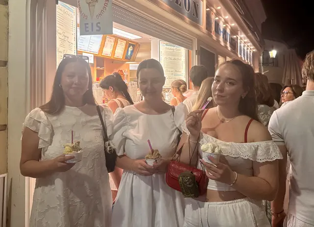 Tijana, Bozica und Marija genossen ihre Abkühlung | Foto: Jona Brodhagen