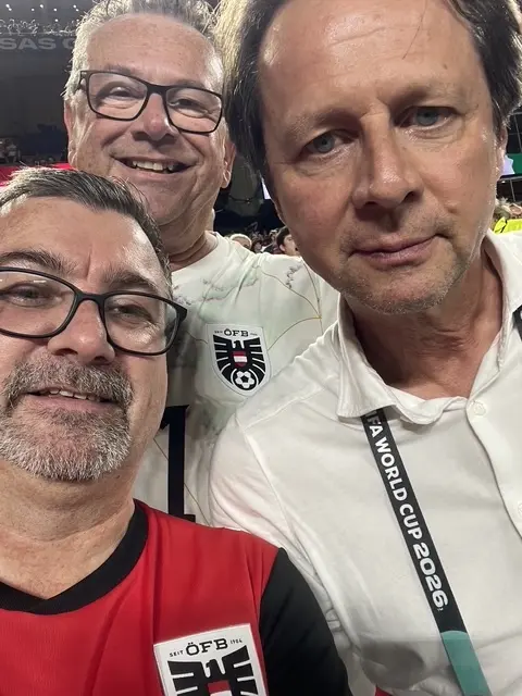 In Kansas City stellte sich auch ÖFB-Sportdirektor Peter Schöttel (re.) für ein Foto zur Verfügung. | Foto: Mayr