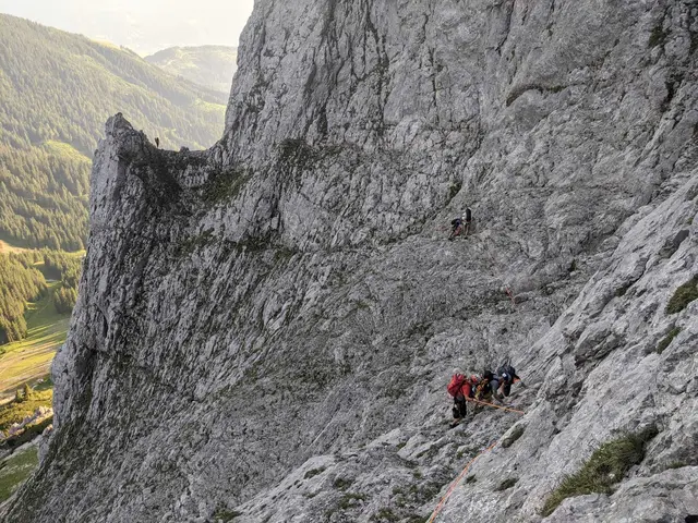 Erschöpfte Kletterer mussten am Samstagnachmittag von der Bergrettung Admont aus der Südwand des Admonter Kaiblings gerettet werden.  | Foto: Bergrettung Steiermark