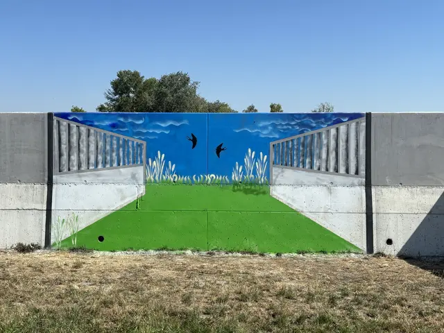 Die Betonwand wurde zu einer kreativen Leinwand. | Foto: Dorottya Fejes/MeinBezirk