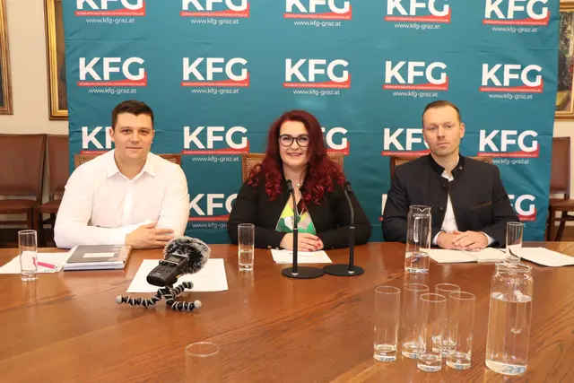 2023 riefen Alexis Pascuttini, Claudia Schönbacher und Michael Winter mit dem KFG eine neue Partei ins Leben. Nach der Wahl am Sonntag ist Schluss.  | Foto: Leitner